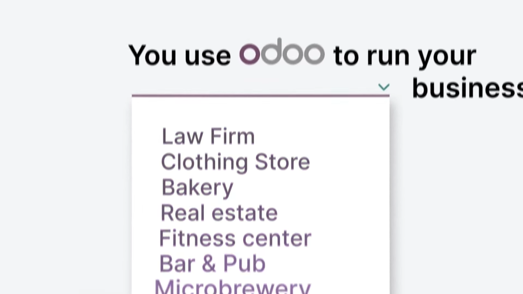 Odoo para Gerir o Seu Negócio